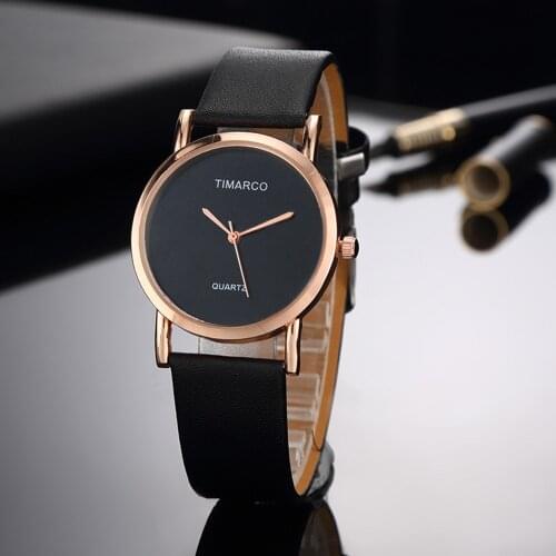 Simple Style Fashion Watches Ladies Quartz Casual Leather Minimalist Clock Women Student Girls Wrist Watch Reloj Mujer