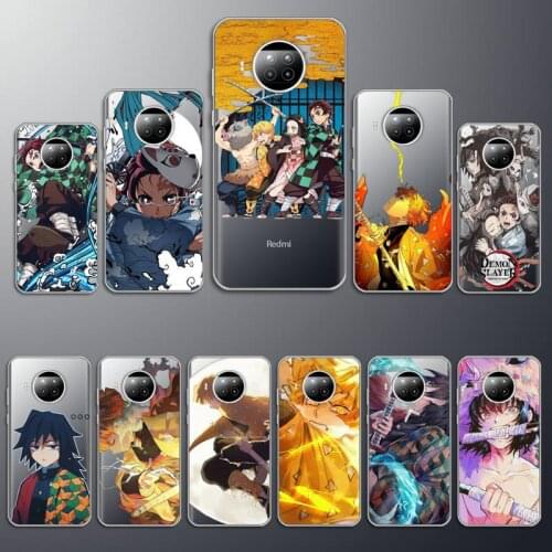 Anime Demon Slayer Comics Phone Case Transparent for Xiaomi mi note 10 8 9 t HUAWEI p30 40 11 Samsung S 8 9 10 20 pro lite