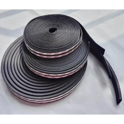 Door Window EPDM Rubber Adhesive Sealing Strip Sliding Screen Sash Cupboard Wardrobe Closet Seals Gasket 9 x 2 4 6mm Black