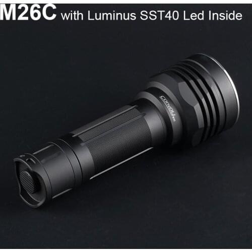 Convoy M26C Flashlight with Luminus SST40 Led Inside High Powerufl Linterna 26650 Portable Lighting Hunting Camping Torch Lamp