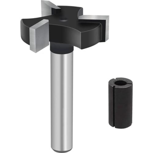 CNC Spoilboard Surfacing Router Bits, 1/4 Inch Shank 1 Inch Cutting Diameter, Slab Flattening Router Bit Planing Bit