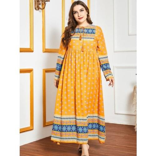 Eid Mubarak Abaya Dress Dubai Muslim Women Floral Hijab Dresses Turkey Islamic Clothing Caftan Marocain Vestido Musulmane Abayas