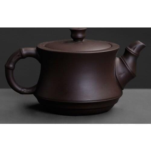 China Yixing kungfu purple sand tea pot handheld teapot old purple clay office tea set raw ore puer tea maker teaware kettle