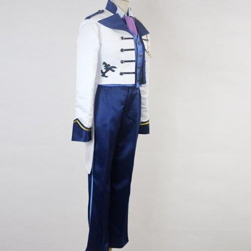 Snow Prince Hans Suit Coat Cosplay Costumes Jacket Vest Pants Shirt Halloween Outfit Uniforms For Men Free Shipping
