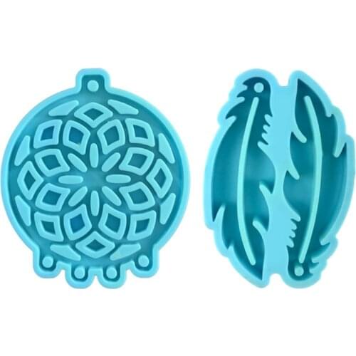 Dream Catcher Feathers Earrings Epoxy Resin Mold DIY Crafts Casting Tools Jewelry Pendant Silicone Mould
