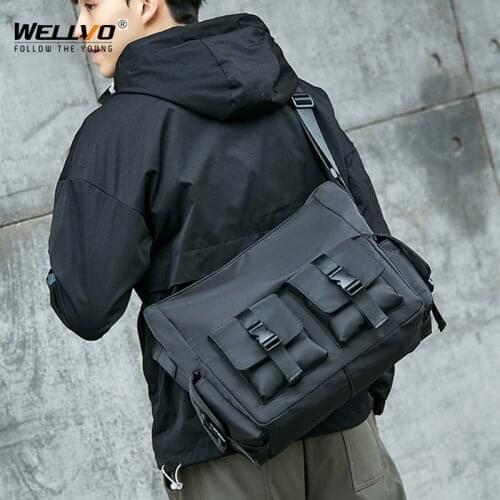 Multifunction Men Messenger Shoulder Bag High Quality Casual Messenger School Bag for Teenage Outdoor Travel Bags Handbag X65C