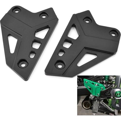 Z900 Motorcycle Footpeg Footrest Rear Set Heel Plates Guard Protector For Kawasaki Z 900 2017 2018 2019
