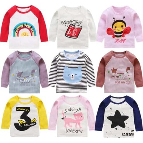 New born baby clothes kids spring cotton warm jacket cartoon cute long sleeve t shirt infant outwear toldder autumn pullover