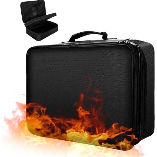 Fireproof Document Ticket Bag Large Capacity Certificates Files Organizer For Home Travel Important Items Folder Friendly