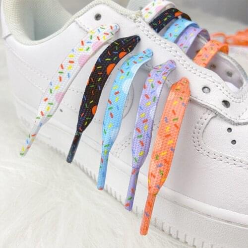 Personality Sneaker Popcorn Shoelace Designer Brand DIY Shoes Charms for Nike Air Force 1 Hot Sale Vintage Shoelaces Accessories