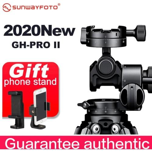 SUNWAYFOTO GH-PRO II For Sony Nikon Canon DSLR Camera Panorama Head Arca Swiss Tripod Gear Head Panoramic Head
