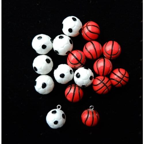Basketball Football Charms Pendants Resin cabochon for jewelry making Accessories
