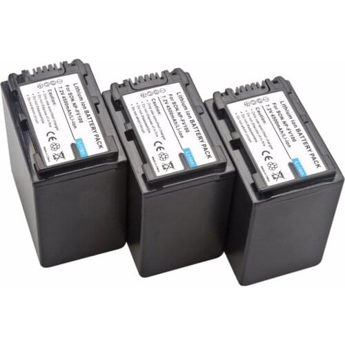 Probty 3Pcs NP-FV100 NP FV100 Battery For Sony PJ200E PJ260E PJ600E PJ220E PJ580E PJ760E PJ820E PJ610E PJ790E PJ510E PJ350E