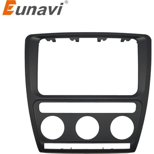 Radio Panel Dash Fascia Plate Frame For Skoda Octavia (Automatic Aircon) 2004-2010 Car Stereo Refitting Frame Facia Trim