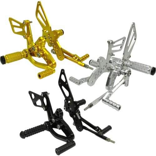 Motorcycle Adjustable Rearset Footrests Foot Pegs Pedals For SUZUKI Hayabusa GSXR GSX-R 1300 GSX1300R 1999-2007 2008-2021 2012