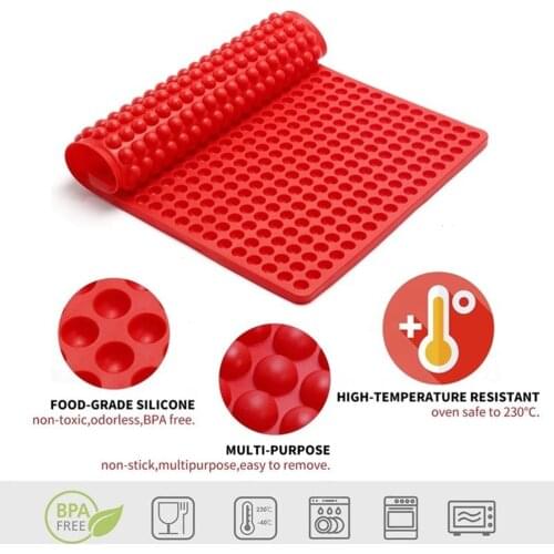 468 Holes Ball Sphere Pet Silicone Mold for Chocolate Baking Round Silicone Cake Pastry Bakeware Form Pudding Mold Candy Mold