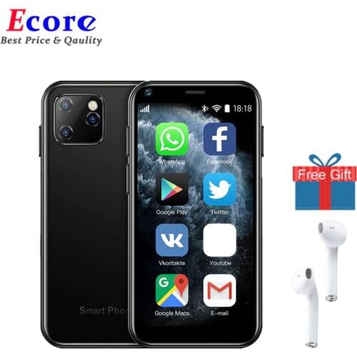 Small Android 6.0 Cell Phones SOYES XS11 With HD Camera 3D Glass Slim Body Google Play Store Dual Sim Quad Core Cute SmartPhone