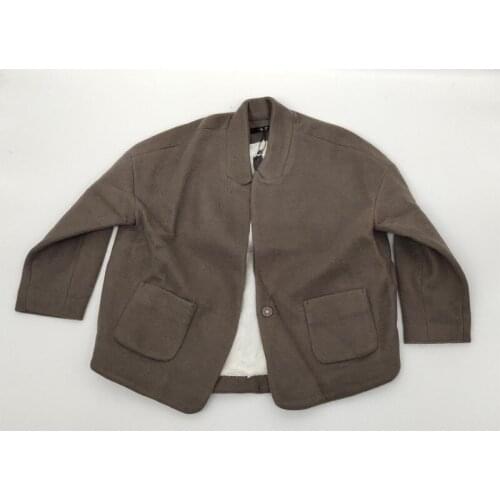 Women Woolen Coat Warm Lining Winter Loose Wool Coats All Match Vintage Overcoat Autumn 2021 New Fashion Winter Clothing