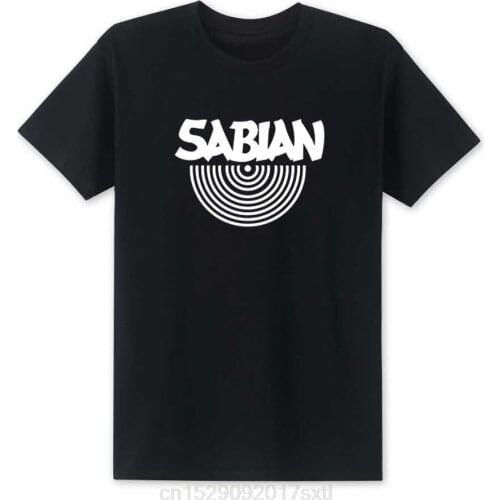 2020 Fashion Sabian Men T Shirt New Cool Printed Short Sleeve Cotton The Music Men T Shirts Top Tees High Quality Size XS-XXL