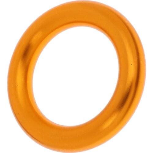 22KN Rock Climbing Rappel Ring Bail-Outs Rigging Equipment - Gold 6.8cm