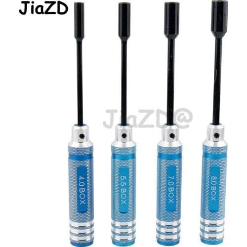 4Pcs/set 4.0/5.5/7.0/8.0mm Hexagon Screwdriver Nut Wrench Tool Screw Driver for RC Model Car Boat TRX4 Helicopter A001