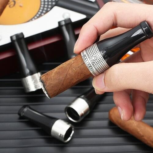 GALINER Accessories Cigar Holder 1 Finger Men Smoking Cigar Pipe Delicate Mourhpiece Gifts Smoke Nozzle Tip Fit 1 COHIBA Cigar