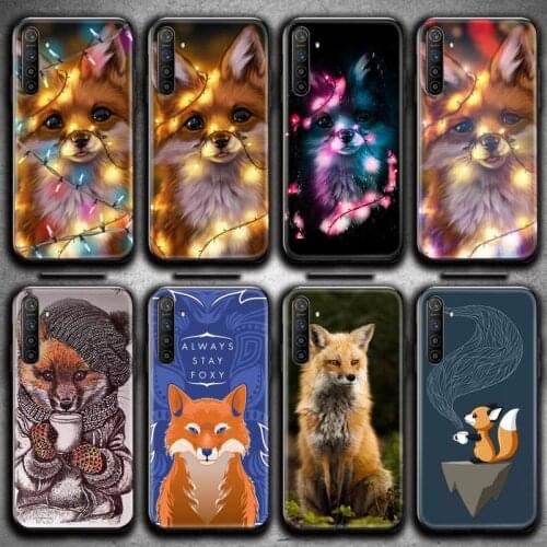 Anime fox funny foxs lovely Phone Case For OPPO Realme 6 Pro Realme C3 5 Pro C2 RENO2-Z A11X