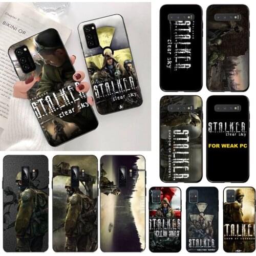 CUTEWANAN stalker clear sky Game Pattern Soft Silicone TPU Phone Cover for Samsung S20 plus Ultra S6 S7 edge S8 S9 plus S10 5G