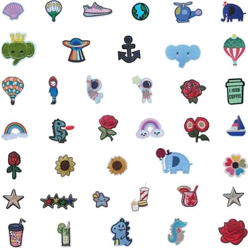 Little fire dragon embroidery childrens micro chapter self-adhesive jeans clothing DIY craft supplies accessories 1PCS for sale