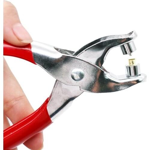Eyelet Hole Puncher Leather Belt Hole Punch Plier Revolve Sewing Machine Bag Setter Tool Watchband Strap Household leathercraft