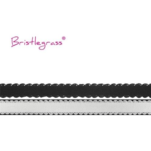 BRISTLEGRASS 2 5 Yard 1/2" 13mm Picot Loop Frilly Decorative Lace Trim Elastic Spandex Bands Tape Hair Tie Lingerie Dress Sewing