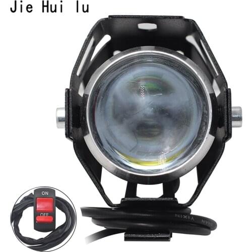 Motorcycle Head Light Lamp U5 12V 125W Motorbike Driving Light Spotlight High Low Beam Flash Motorcycle Led Headlight