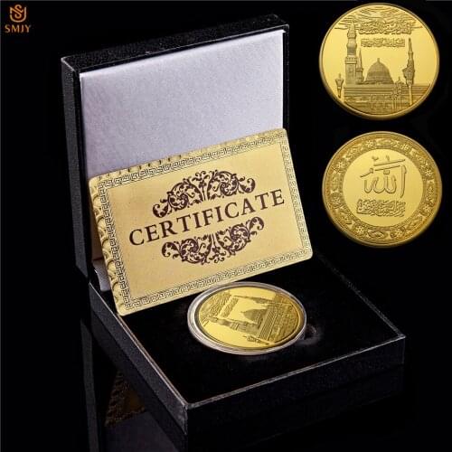 Christ Souvenir God Jesus VS Devil Satan Gold-plated Metal Challenge Coin Collection W/Display Box-In God We Trust