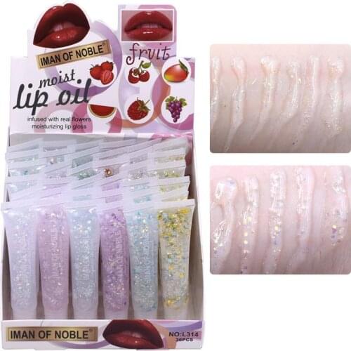 Crystal Jelly Lip Oil Moisturizer Lip Gloss Shiny Liquid Lipstick Vitamin E Clear Lip Oil Anti-Cracking Makeup Lip Oil TSLM2