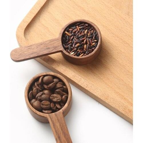 Long Handle Round Coffee Measure Spoons Portable Kitchen Seasoning Spoon Practical Household Kitchen Measure Tool