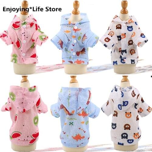Summer Pet Dog Sunscreen Clothes Puppy Cat Breathable Sunscreen Clothing Chihuahua Pug Clothing Supplies