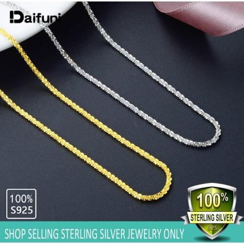2020 New 925 Sterling Silver Popcorn Chain Short Choker Necklace Women and Man Girls Fine Jewelry Available in Gold and Silver