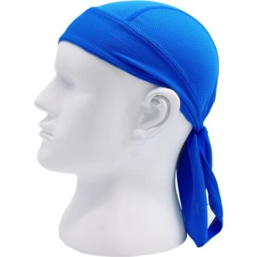 1PC Solid Color Breathable Bandana Pirate Cap Headscarf Quick Drying Outdoor Cycling Riding Sports Running Headwrap Hat HOT SELL