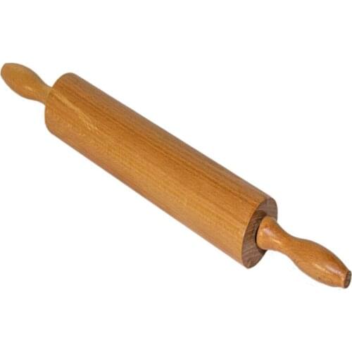 Burning Roller High Quality Hand Made From Traditional Beech Wood With Rotatable Body To Roll 45 cm Dough
