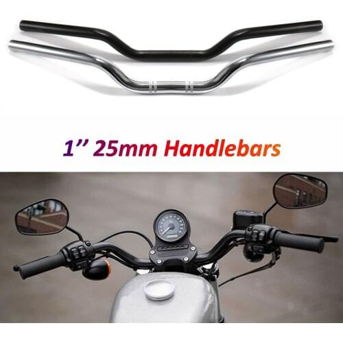 Motorcycle 25mm Handlebar for Harley XL883 1200 Motorbike Modified Bar Scooter Classic Handle Bar Retro Steering Wheel