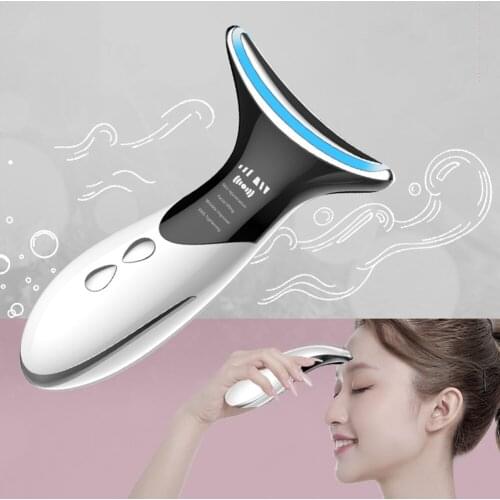 Neck Beauty Device Lift and Tighten Skin LED Photon Therapy Anti-Wrinkles Neck Care Facial Lifting 4 Modes Vibration Massager