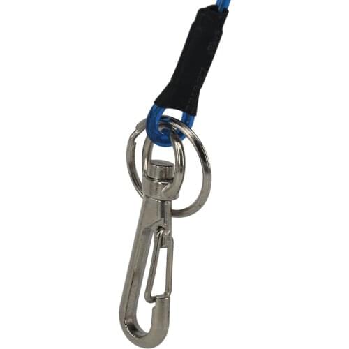 MagiDeal Lightweight Retractable Coiled Fishing Lanyard Steel Wire Pier Rope Tool for Rowing Boat Fishing Diving Water Sports