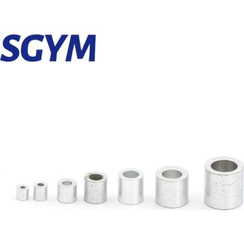 M1 to M10 Many Size Steel wire Cable rope Fixing clip circular Aluminum Ferrules Crimping Loop clamps Quantity 100pcs - 10pcs