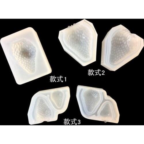 Stereoscopic strawberry silicone mold crystal drops decoration 16043