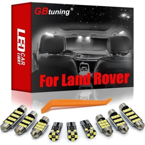 Error Free LED For Land Rover Range Sport L320 Evoque P38 L322 Freelander 1 2 Discovery 2 3 4 LR2 LR3 LR4 Indoor Map Lamp Parts