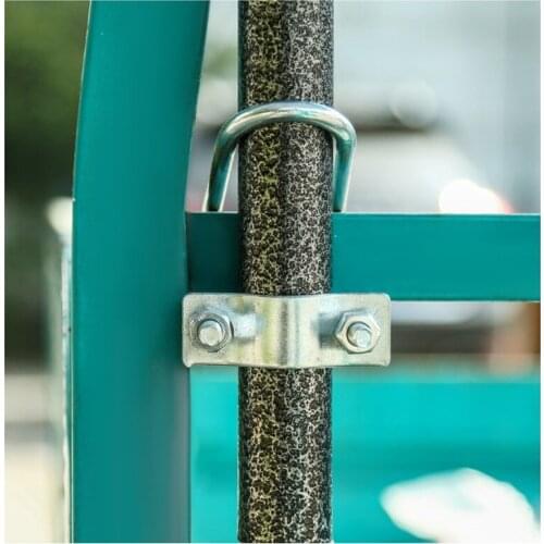 Carbon steel pipe hook Heavy Duty clamp clip support mounting bracket for Truck tricycle parasol tube fixed holder hardware