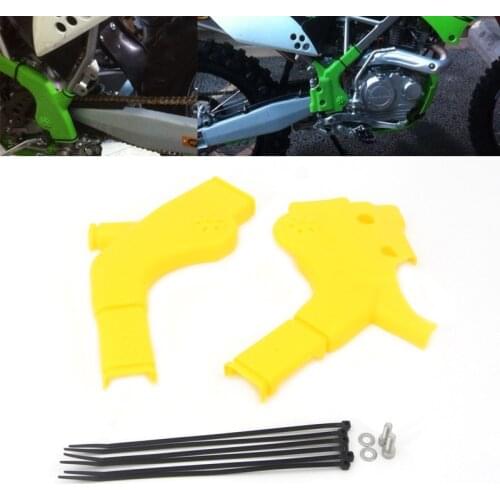 For Kawasaki KLX125 KLX150 Off-Road Motorcycle Yellow ABS Frame Protector Guards Protection
