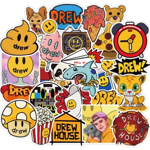 50PCS Singer Justin Bieber Waterproof Stationery Pvc Sticker Skateboard Suitcase Guitar Luggage For Kid DIY Classic Toy Stickers