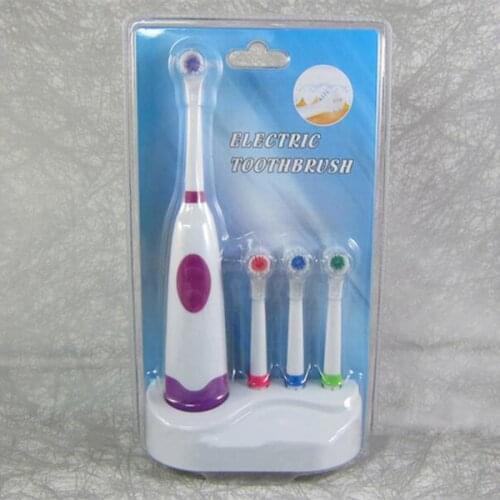 2018 1119 POC Multi Adults Children Electric Toothbrush sets timer holder Wholesale Oral Hygiene 4 head brush with 4 colors