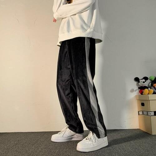 2020 Mens Fashion Cargo Casual Pants Hip Hop Style Streetwear Loose Trousers Baggy Grey/black Color Sweatpants Big Size M-5XL